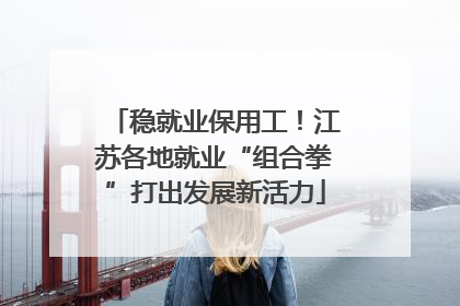 稳就业保用工！江苏各地就业“组合拳”打出发展新活力
